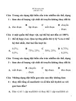 Đề thi thử đh môn sinh Mã đề 178 docx