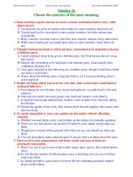 ĐỀ THI THỬ TỐT NGHIỆP MÔN TIẾNG ANH - Number 16 pptx