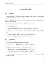 LẬP TRÌNH TRỰC QUAN - PHẦN II VISUAL BASIC - BÀI 11 ppsx