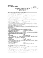 Khoa Kế toán BM : Kiểm toán & Phân tích Đề số 07 pot