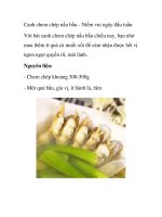 Canh chem chép nấu bầu - Niềm vui ngày đầu tuần potx