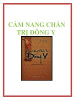 CẨM NANG CHẨN TRỊ ĐÔNG Y docx