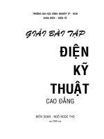 Giải bài tập Điện kỹ thuật ( Cao Đẳng ) part 1 ppt