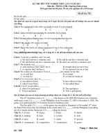 KỲ THI THỬ TỐT NGHIỆP THPT LẦN I NĂM 2011 Môn thi : TIẾNG ANH - Mã đề thi: 728 pptx