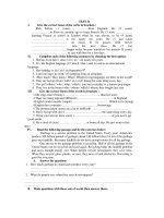 KÝ THI THỬ HSG MÔN ANH VĂN NĂM 2011 - TEST 31 pptx