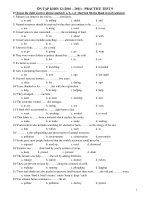 ÔN TẬP KHỐI 12 (2010 – 2011) - PRACTICE TEST 9 pdf