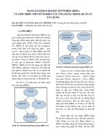 Mạng BAYESIAN BELIEF NETWORKS (BBNs)  một số ứng dựng trong quản lý xây dựng