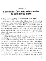 CÁC BỆNH NỘI KHOA THÔNG THƯỜNG VÀ CÁCH CHỮA TRỊ pptx