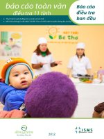 Thực hành nuôi dưỡng trẻ sơ sinh và trẻ nhỏ