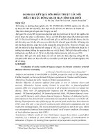 ĐÁNH GIÁ KẾT QUẢ SỚM PHẨM THUẬT CẦU NỐI ĐIỀU TRỊ TẮC ĐỘNG MẠCH MÃN TÍNH CHI DƯỚI pptx