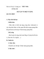 Giáo án Vật lý 12 nâng cao - TIẾT 78-B: CỦNG CỐ BÀI TẬP VỀ HIỆN TƯỢNG QUANG ĐIỆN pdf