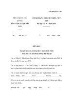 MẪU BIÊN BẢN Tạm giữ tang vật, phương tiện vi phạm hành chính trong lĩnh vực giao thông đường thủy nội địa pps