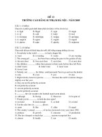 TUYỂN SINH ANH VĂN - ĐỀ SỐ 13 ppt