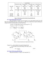Bài giảng mạch điện tử : MẠCH KHUẾCH ÐẠI HỒI TIẾP (Feedback Amplifier) part 3 ppt