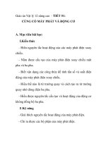 Giáo án Vật lý 12 nâng cao - TIẾT 51: CỦNG CỐ MÁY PHÁT VÀ ĐỘNG CƠ ppsx