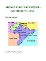 NHỮNG VẤN ĐỀ PHÁT TRIỂN KT XH TRONG CÁC VÙNG_2 ppt