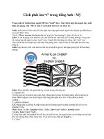 Cách phát âm “t” trong tiếng Anh - Mỹ ppsx