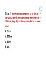 Bài giảng vật lý : Sóng điện từ part 5 potx