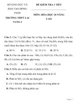 ĐỀ KIỂM TRA 1 TIẾT SỞ GIÁO DỤC VÀ ĐÀO TẠO ĐỒNG THÁP TRƯỜNG THPT LAI VUNG I doc