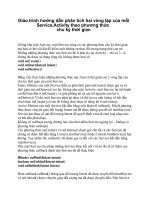 Giáo trình hướng dẫn phân tích hai vòng lặp của mỗi Service,Activity theo phương thức chu kỳ thời gian p1 docx