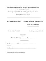 Mẫu Thông tư (sửa đổi, bổ sung, thay thế, huỷ bỏ, bãi bỏ nội dung trong nhiều văn bản quy phạm pháp luật) doc