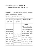Giáo án Vật lý 12 nâng cao - TIẾT 25 – B PHƯƠNG TRÌNH SÓNG. SÓNG DỪNG ppsx