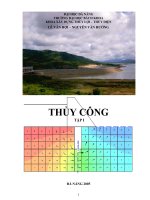 Giáo trình thủy công Tập 1 - Chương 1 docx