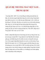 QUAN HỆ THƯƠNG MAI VIỆT NAM TRUNG QUỐC_2 ppt