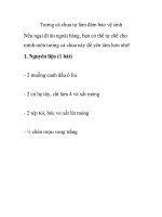 Tương cà chua tự làm đảm bảo vệ sinh docx