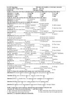 THI HỌC KÌ II KHỐI 12 NĂM HỌC 2010-2011 Môn thi: Anh Văn - Mã đề: 189 pptx