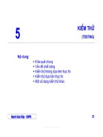 Bài giảng công nghệ phần mềm - Phần 1 Giới thiệu về chu trình sống của phần mềm - Chương 5 pot