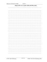 Đề án kĩ thuật Thiết kế trạm dẫn động vận chuyển thóc