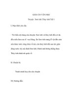 GIÁO ÁN VĂN HỌC lớp mầm Truyện : Sơn tinh Thủy tinh pps