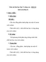 Giáo án hóa học lớp 11 nâng cao - BÀI 36 : XICLOANKAN docx