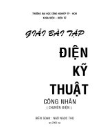 Giải bài tập Điện kỹ thuật ( Công Nhân ) part 1 pps