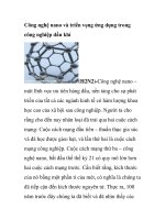 Công nghệ nano và triển vọng ứng dụng trong công nghiệp dầu khí (H2N2) pptx