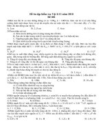 Đề ôn tập kiểm tra Vật lí 12 năm 2010 Đề 001 docx