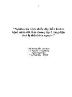 Nghiên cứu bệnh nhiều dây thần kinh ở bệnh nhân đtđ týp 2 bằng thăm dò điện sinh lý thần kinh ngoại vi