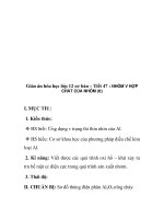 Giáo án hóa học lớp 12 cơ bản – Tiết 47 : NHÔM V HỢP CHẤT CỦA NHÔM (tt) pdf