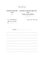 MẪU CÔNG VĂNBẢO HIỂM XÃ HỘI VIỆT NAM ppsx