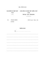 MẪU THÔNG BÁOBẢO HIỂM XÃ HỘI VIỆT NAM potx