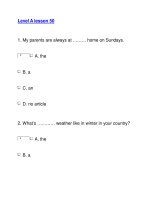 Level A lesson 50 doc
