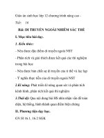 Giáo án sinh học lớp 12 chương trình nâng cao- Tiết: 16 Bài: DI TRUYỀN NGOÀI NHIỄM SẮC THỂ pptx