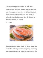 10 thực phẩm tuyệt hảo cho mái tóc chắc khoẻ doc