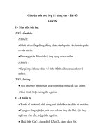 Giáo án hóa học lớp 11 nâng cao - Bài 43 ANKIN doc