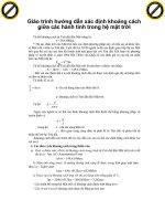 Giáo trình hướng dẫn xác định khoảng cách giữa các hành tinh trong hệ mặt trời phần 1 doc