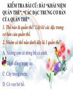khái niệm và các đặc trưng cơ bản của quần xã