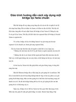 Giáo trình hướng dẫn cách xây dựng một birdge lọc fame chuẩn phần 1 ppt