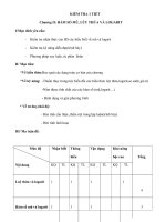 KIỂM TRA 1 TIẾT HÀM SỐ MŨ, LŨY THỪA VÀ LOGARIT potx