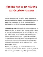TÌM HIỂU MỘT SỐ TÍN NGƯỠNG VÀ TÔN GIÁO Ở VIỆT NAM pptx